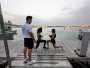 allenamento sul pontile del porto con Lorenzo Azzarone a Vieste nel Gargano