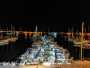 pontile di notte Vieste ormeggi porto turistico di Vieste Gargano Puglia Italy